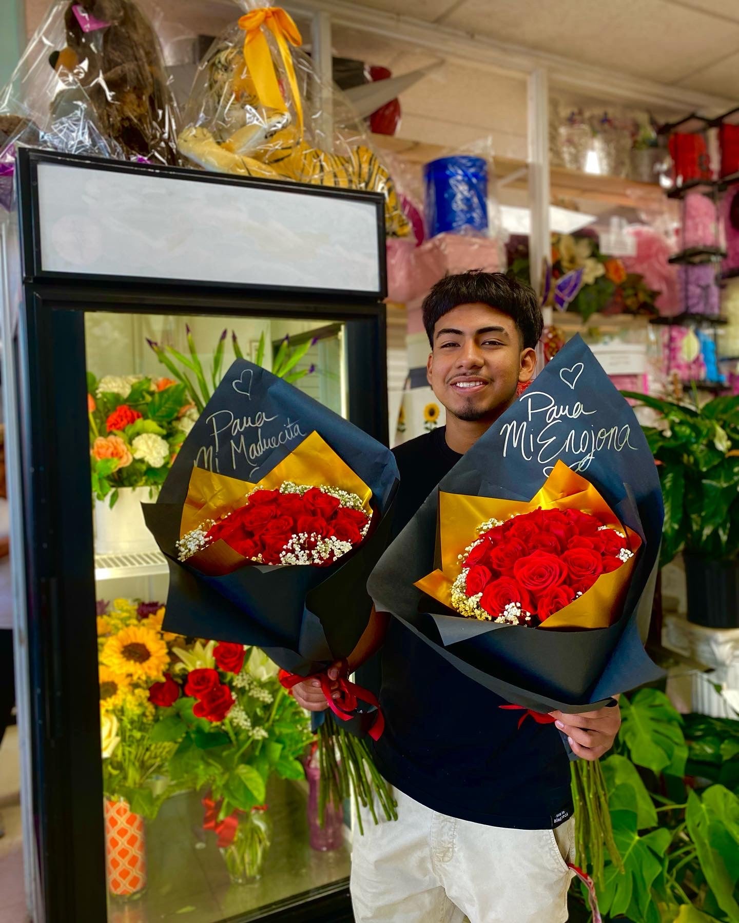 Eighteen Roses Wrapped