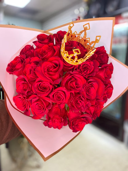 Twenty-Four Roses Wrapped