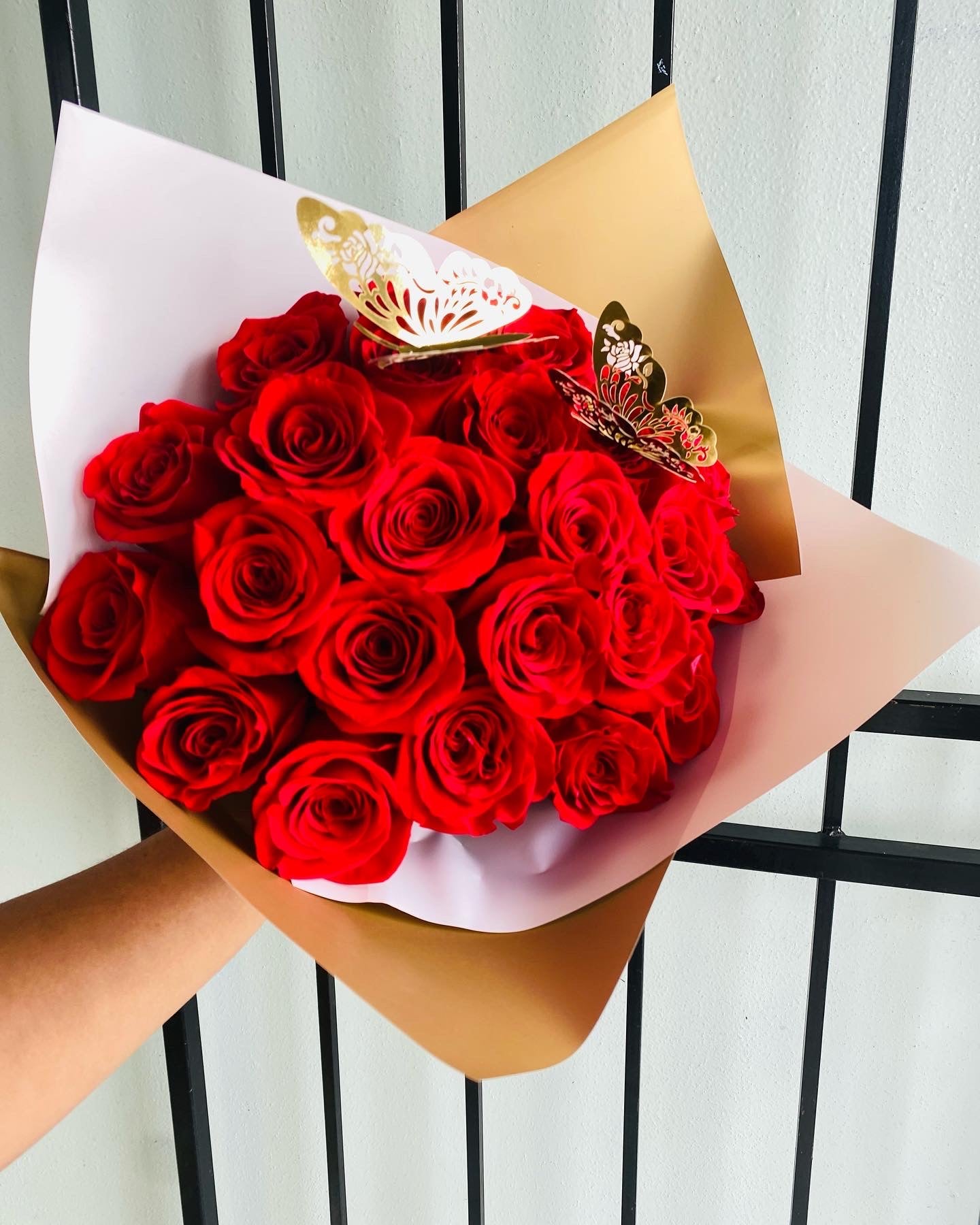 Twenty-Four Roses Wrapped